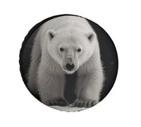 Polar Bear Universal Trailer Tire Cover Waterproof Travel Wheel Protector for 24" to 36" Trailers Truck RV SUV (Fits 28" Wheels
