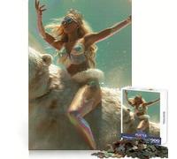 Polar Bear Warrior 1000 Piece Jigsaw Puzzles for Adults Improve Memory Anxiety Relief Sharp Edge Wall Art Decor (38x52cm)