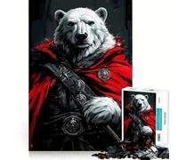 Polar Bear Warrior 1000 Piece Jigsaw Puzzles for Adults Teenagers Wise Think Toy Stress Relief Clear Cut (50x75cm)