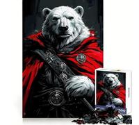 Polar Bear Warrior 1000 Piece Jigsaw Puzzles for Adults Teenagers Wise Think Toy Stress Relief Clear Cut (50x75cm)