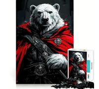 Polar Bear Warrior Jigsaw Puzzles 1000 Pieces for Adults Logic Sense Toy Leisure Time Smooth Edge Seasonal Gift (38x26cm)