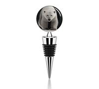 Polar Bear Wine Stoppers for Wine Bottles Reusable Bottles Stopper Decorative Beverage Bottle Stopper Vacuum Silicone Champagne Beer Collection