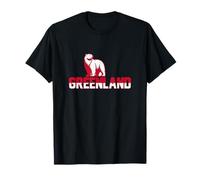 Polar Bear with Greenland Vintage Athletic Sport Style T-Shirt
