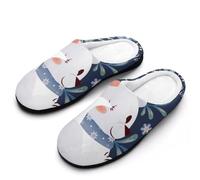 Polar Bear Women’S Cotton Slippers Memory Foam House Shoes Flats For Indoor Outdoor