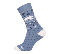 Polar Bear Wool Socks | Norwegian Style Nordic Design Winter Socks, Pack of 1