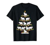 Polar Bear Xmas Tree Lighting Santa Polar Bear Christmas T-Shirt