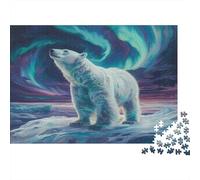 Polar BearPuzzles 1000 Pieces for Adults for Adults 1000 Piece Puzzle Educational Challenge Games Home DecoratioArtistic Wildlife Painting