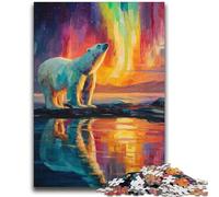 Polar Bears 1000 Piece Jigsaw Puzzle for Adults Teens,Stress Reliever Difficult Challenge Deal As Gifts for The Whole Family (38x52cm)