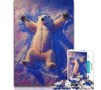 Polar Bears 1000 Piece Jigsaw Puzzles,Challenging Game And Family Play for Is Ideal As A Gift for The Whole Family (38x26cm)