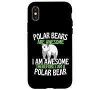 Polar Bears Are Awesome Funny Cute Polar Bear Lover Case for iPhone X/XS