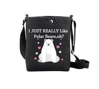 Polar Bears Crossbody Bag Wildlife Lover Gift Arctic North Pole Gift I Just Really Like Polar Bears Purse Shoulder Bag (Like Polar cb 2)