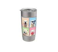 Polar Bears Funny Polar Bear Stainless Steel Insulated Tumbler