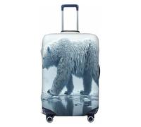 Polar Bears in Glaciers Durable Luggage Cover Suitcase Protector Anti-Scratch Luggage Cover Fits 18-32inch Luggage