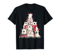 Polar Bears Loves Xmas A Very Bearry Christmas Bear Tree T-Shirt