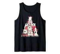 Polar Bears Loves Xmas A Very Bearry Christmas Bear Tree Tank Top