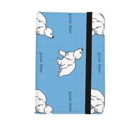 Polar Bears Passport Cover, Pu Leather Travel Wallets, Holiday Essentials for Family, Traveller Gifts, Holiday Ducument Holder for Passports Tickets Money Boarding Passes, ID Card Cover