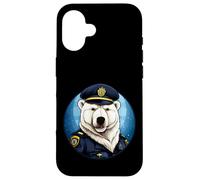 Polar Bears Police Case for iPhone 16
