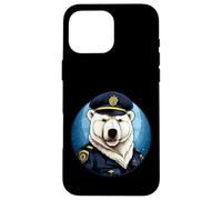 Polar Bears Police Case for iPhone 16 Pro Max