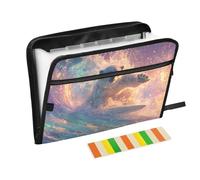 Polar Bears Surfing Expanding File Folder A4,13 Pockets File Organiser, Paperwork A4 Plastic Wallet Document Storage Expander for School,Office and Home