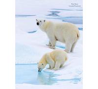 Polar Bears Unruled Notebook: Unruled, blank notebook. No lines. No page numbers. Glossy cover with image on front and back. Full size at 8.5 x 11 inches. Great for artwork or journals.
