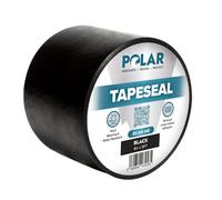 Polar Black Tapeseal - 4" X 5Ft - Instant Waterproof Seal - Interior & Exterior - Ideal For Doors, Windows, Roofs, Gutters