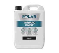 Polar Black Tarmac Paint - 5 Litre - Enhance & Protect Driveway - Interior & Exterior - Ideal For Concrete Floor & Home Tarmac Drive, Corridors & Offices - Quick Drying & Matt Finish