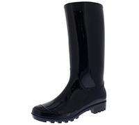 Polar Boot Women’s Waterproof Wellington Boots - Tall Rubber Rain Wellies with Slip-Resistant Sole - Durable Outdoor Festival & Garden Footwear - Navy Gloss - UK5/EU38
