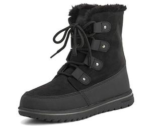 Polar Boot Womens Fleece Lined Snow Winter Waterproof Hiking Durable Ankle Boots
