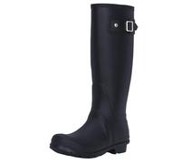 Polar Boot Women's Waterproof Wellington Boots - Rubber Outdoor Walking Wellies with Side Buckle - Comfortable Slip-On Rain Boots for Gardening, Dog Walking, Festivals & Everyday Use - Navy - UK4/EU37
