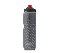 Polar Bottle Breakaway Insulated Bike Water Bottle - BPA Free, Cycling & Sports Squeeze Bottle (Bolt - Charcoal & Silver, 24 oz)