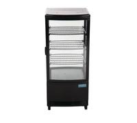 Polar C-Series Commercial Curved Door Display Fridge 86Ltr, Black