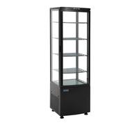 Polar C-Series Curved Door Display Fridge 235Ltr, Black