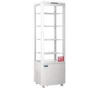 Polar C-Series Energy Efficient Curved Door Display Fridge White 235Ltr - Energy Rating A, LED Light, Digital Controls CX575