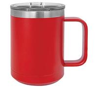Polar Camel 15 oz. Stainless Steel Vacuum Insulated Tea or Coffee Mug with Slider Lid (Red)