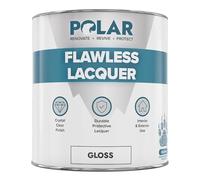 Polar Clear Lacquer Paint - 500ml | Gloss Finish | Quick Drying & Durable Lacquer for Wood, Plastic, Metal, Concrete, Glass & Ceramics | Water Resistant Coating for Interior & Exterior Surfaces