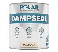 Polar Damp Seal Paint - 1L, Magnolia - Primer & Topcoat for Indoor Walls & Ceilings - Mould Resistant Stain Blocker Paint - Quick Drying for Wood, Plaster, Cement and Stone - Satin Finish