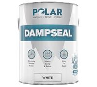 Polar Damp Seal Paint - 2.5L, White - Primer & Topcoat for Indoor Walls & Ceilings - Mould Resistant Stain Blocker Paint - Quick Drying for Wood, Plaster, Cement and Stone - Satin Finish