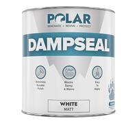 Polar Damp Seal Paint - Primer & Topcoat for Indoor Walls & Ceilings - Mould Resistant Stain Blocker Paint- Quick Drying for Wood, Plaster, Cement and Stone - Matt Finish - White - 500ml