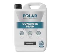 Polar Dark Grey Concrete Stain - 5 Litres | Durable, Stain & Slip-Resistant Finish for Interior & Exterior Stone & Concrete Floors | Smooth & Solvent-Free Coating for Driveways, Walkways & Patios