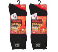 Polar Extreme Men's Thermal Insulated Boot Socks, Black