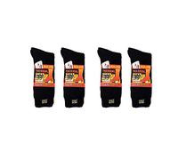 Polar Extreme Men's Thermal Sock Pack of 2, Black - Pack of 4, 10-13