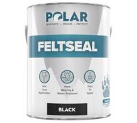 Polar Felt Seal - 2.5L, Black - Waterproof Felt Sealant for Shed Roofs & Garage Roofs - One-Coat Repair - Prevent and Stop Leaks & Cracks - No Primer Needed