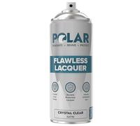 Polar Flawless Clear Lacquer Spray - 400ml - Satin Finish - Non-Yellowing & Scratch Resistant - Interior & Exterior Surfaces for Wood, Metal, Plastics, Glass & Ceramics