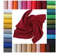 Polar Fleece Fabric Large Fat Squares/Quarters.Super Soft Handle,37 Colors,Anti Pill Test Approved,Spun Polyester,Substantial Weight,Neotrims UK | Claret Wine, Fat Square 50 x 60cm