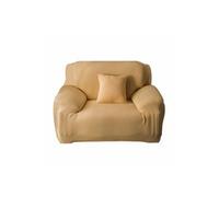 Polar Fleece Knitted Stretch One Seat Sofa Slipcover Beige
