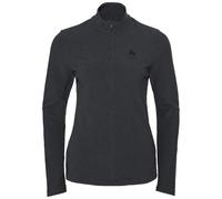Odlo Women Long-sleeved shirt with zipper ROY, shale grey - black stripes, XS
