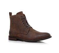 Polar Fox Brooke MPX806061 Grey Woolen and Leather Lace-up Fashion Chukka Boots with Zipper Closure