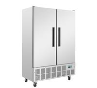 Polar Refrigeration G-Series 600 W Double Door Slimline Fridge 960 Litre,Stainless Steel,Size: 2000(H)x1340(W)x710(D)mm,Temp: -2 degree to 5 degree celsius,Auto Defrost,6 Shelves,Energy Rating C,GD879