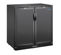 Polar G-Series Double Solid Door Back Bar Cooler 198Ltr, Black