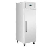 Polar G-Series Forced Air Upright Freezer Stainless Steel 600Ltr PG593 | Energy Rating C unit features automatic defrost and 3 adjustable shelves to maximise food storage in commercial kitchens.